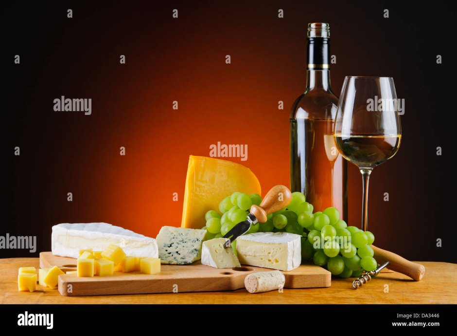 Белые вина картинка на меню с сыром