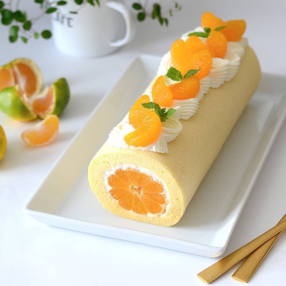 Апельсиновый торт разрез