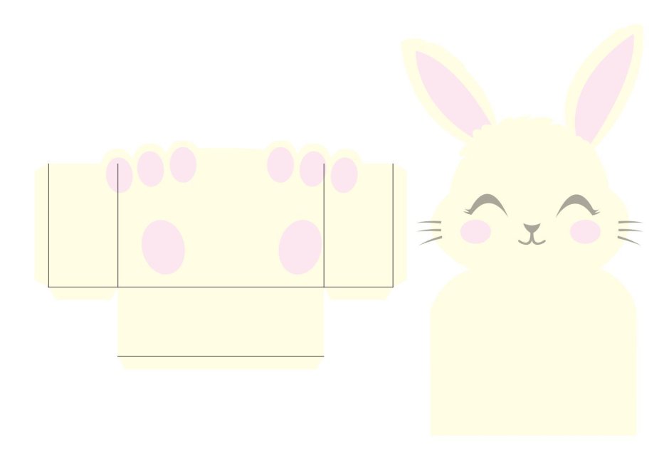 Пасхальный кролик коробка