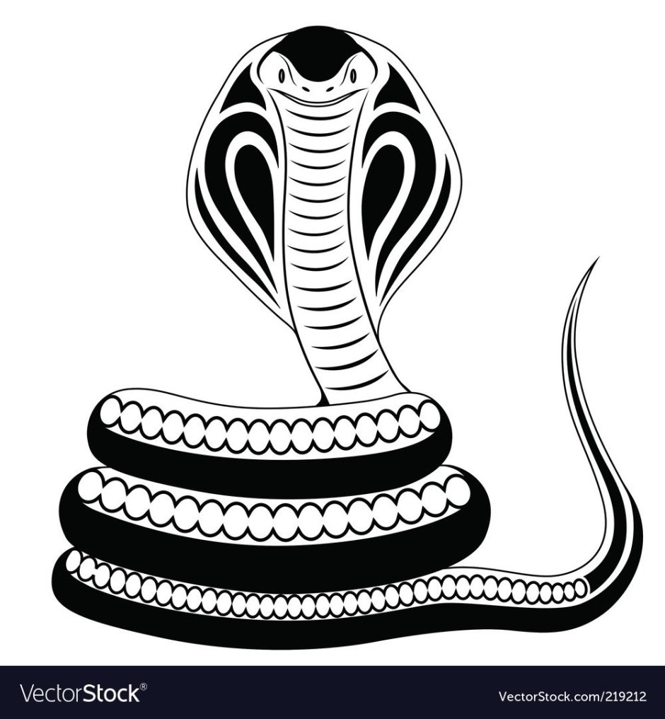 Египетская змея тату эскиз