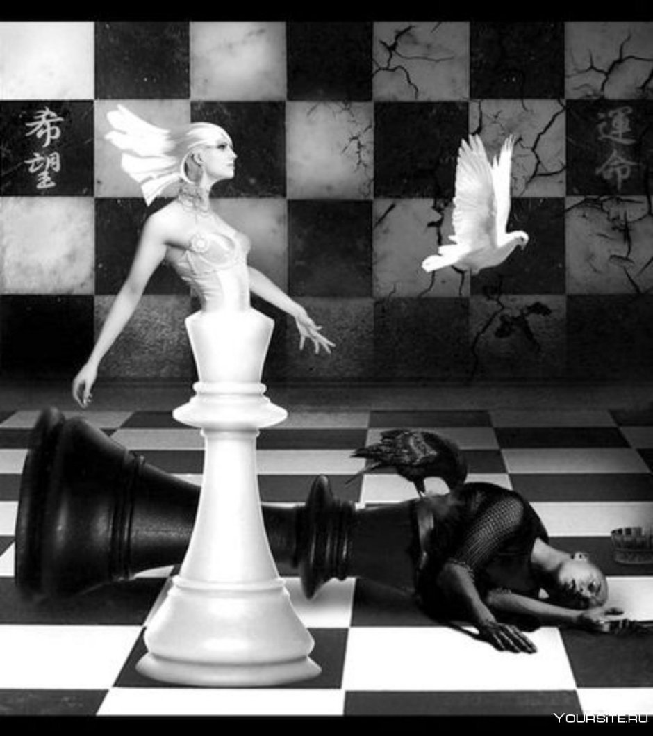 Фотозона в шахматном стиле