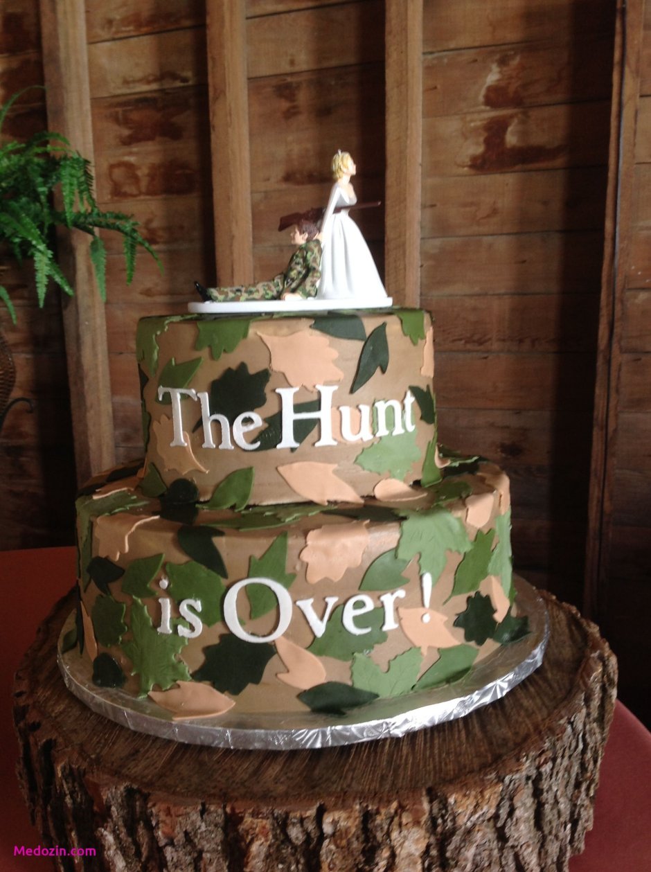 Свадебный торт в военном стиле