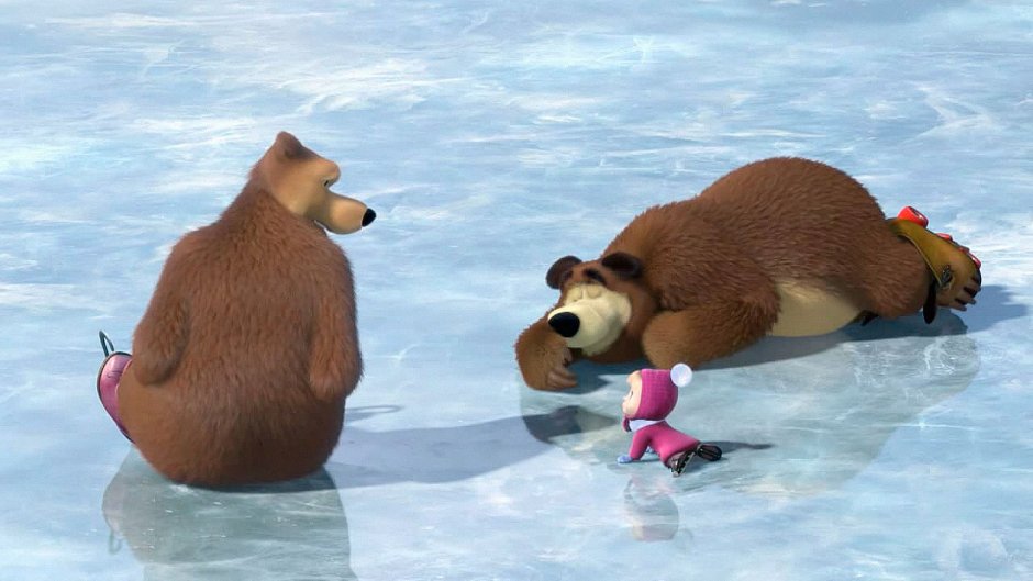 Маша и медведь праздник на льду