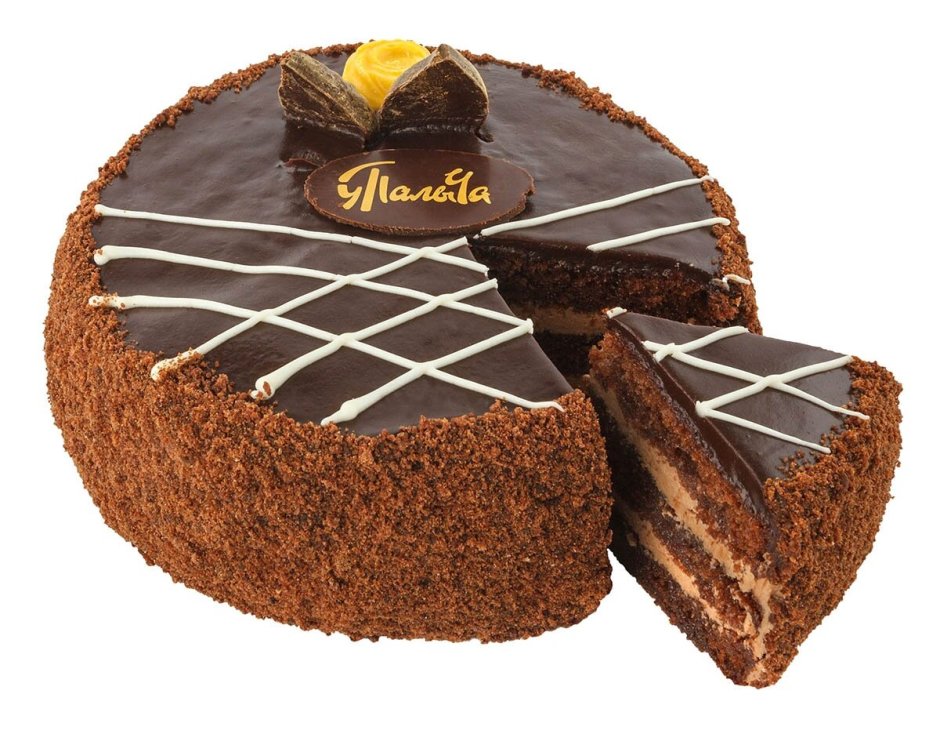 Шоколадный торт с вишней ленточный
