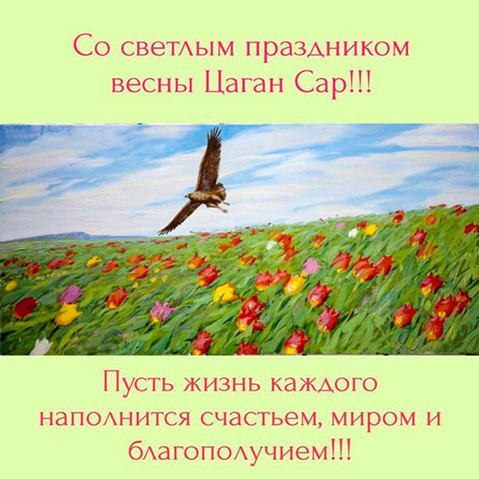 С праздником Цаган сар