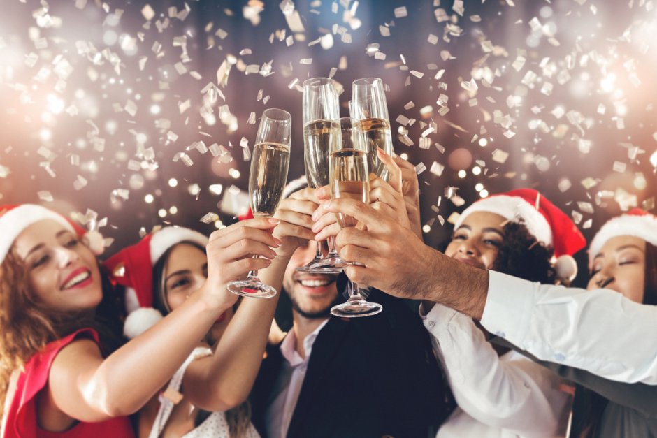 Новый год шампанское вечеринка