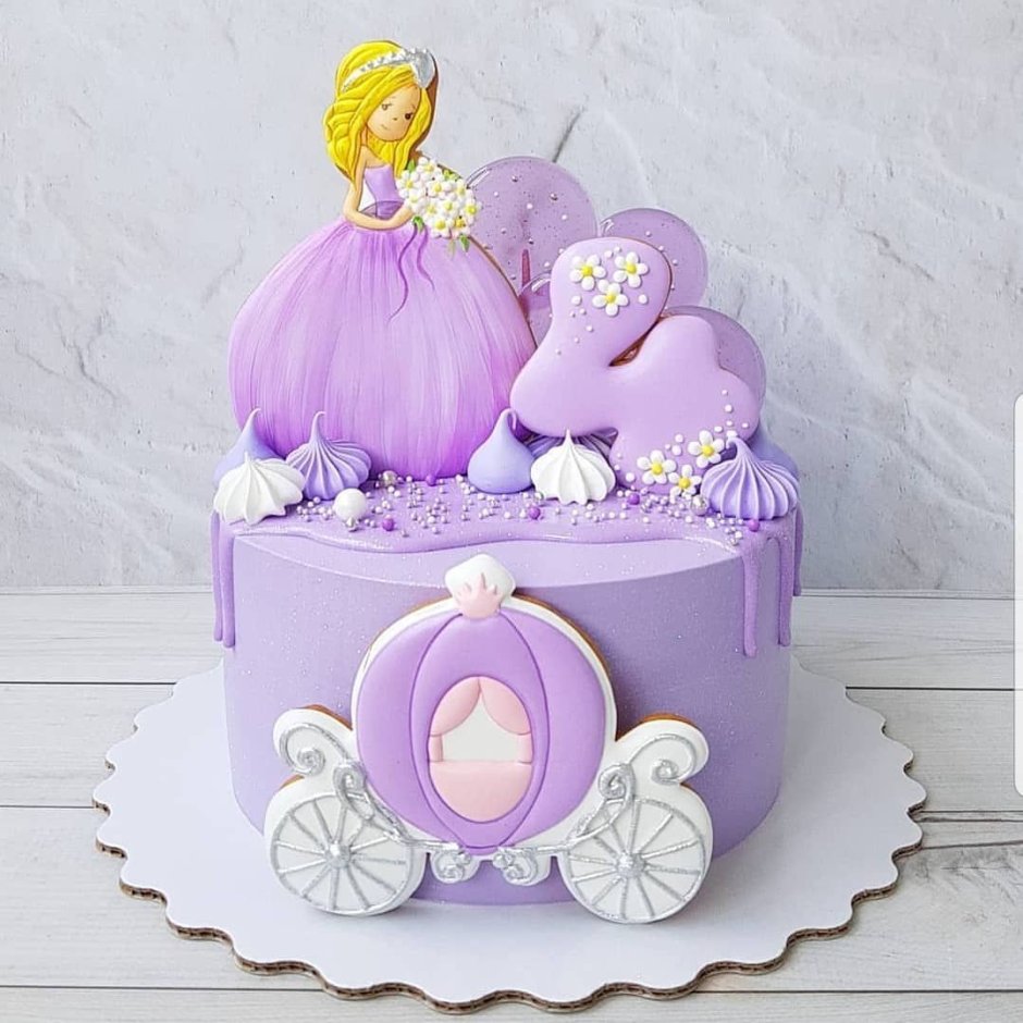 Торт с принцессой для девочки
