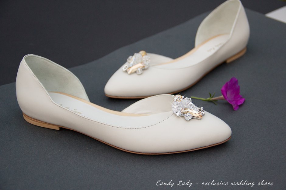 Туфли невесты без каблука
