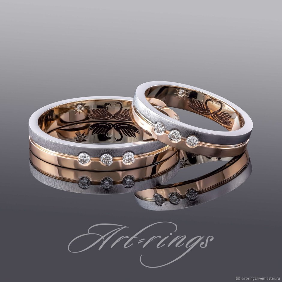 Европейские обручальные кольца 585