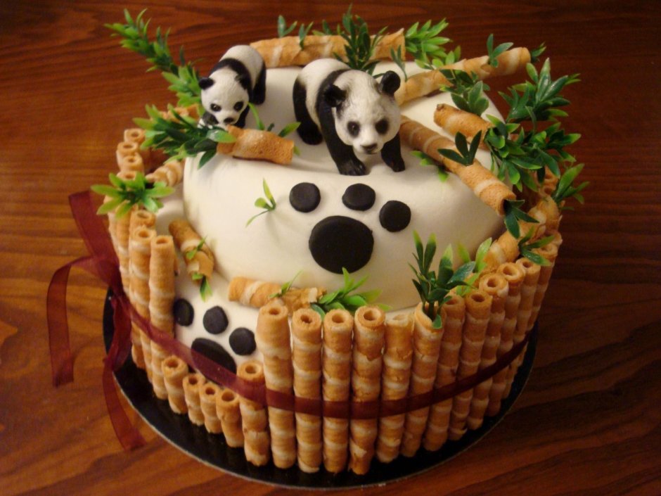 Декор торта с животными