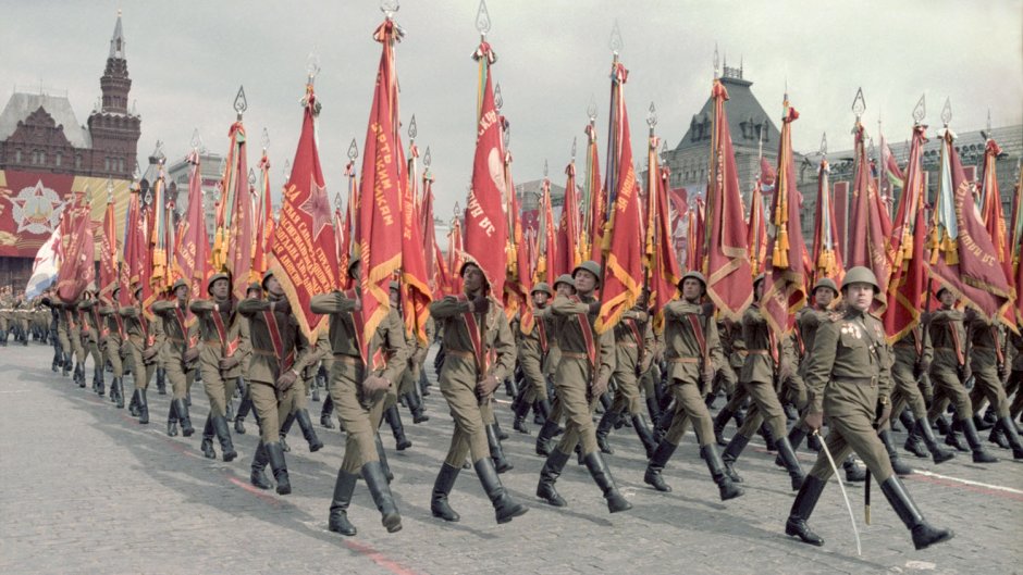 Парад на красной площади 9 мая 1945