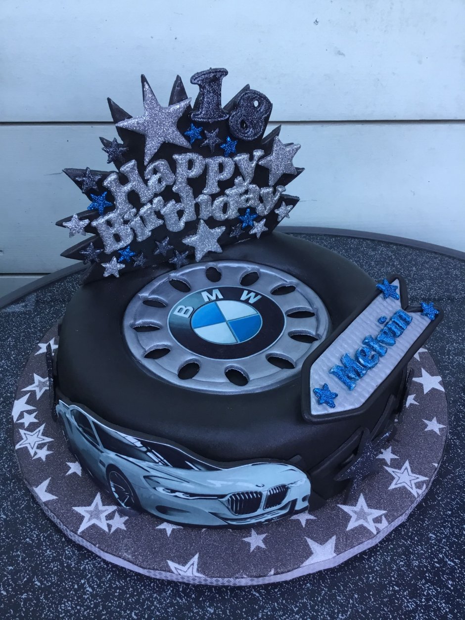 Торт на день рождения машина