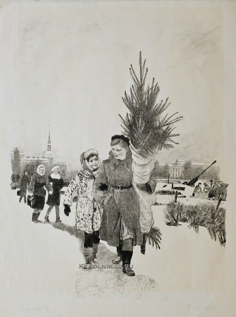 Новогодние иллюстрации художников советские