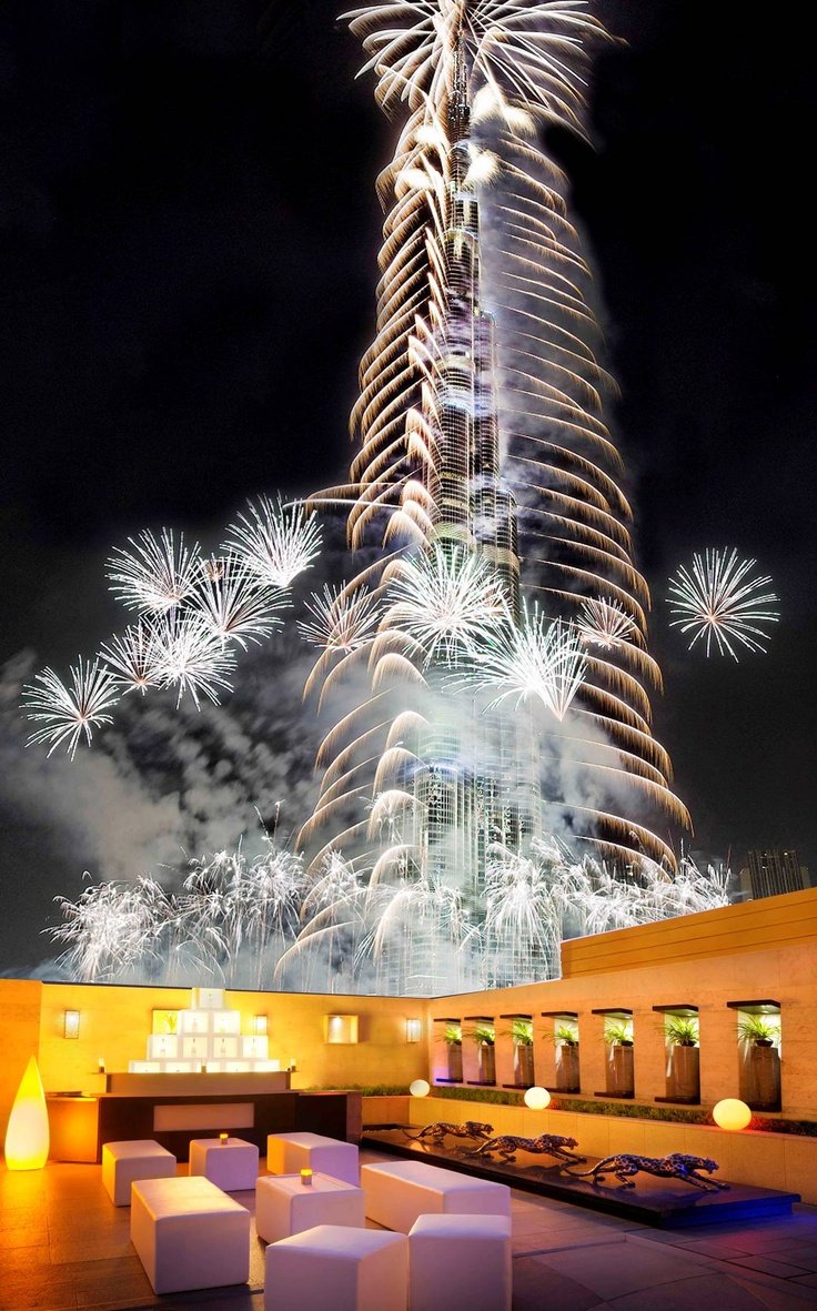 Новый год в Дубае Бурдж Халифа