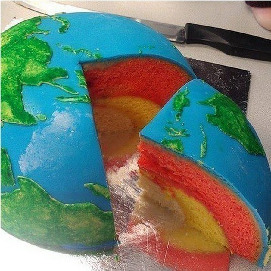 Торт в виде земли