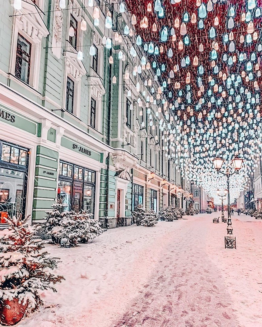 Никольская улица зима