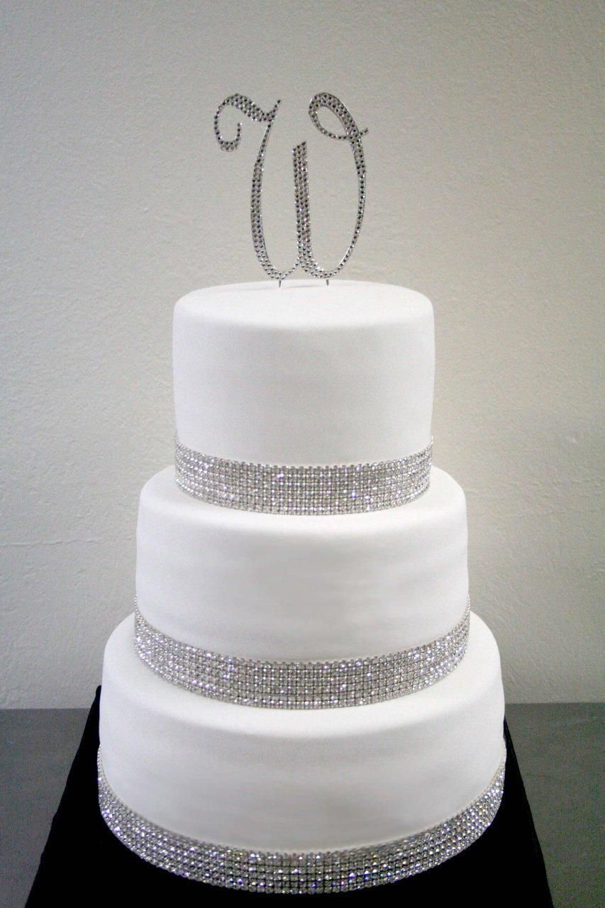 Свадебный торт серебристый