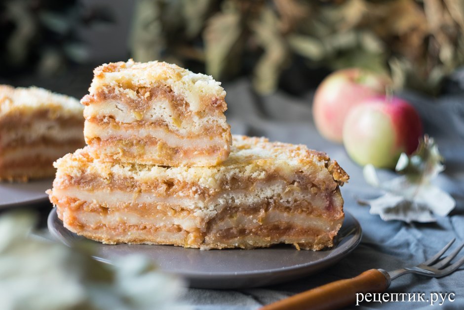 Пирог карамельно яблочный Cheesecake
