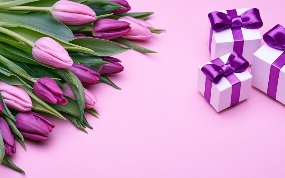 Цветы подарок тюльпаны
