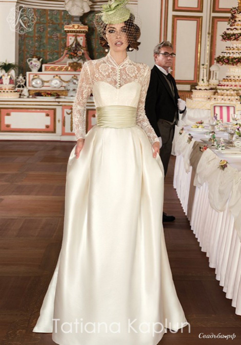 Свадебное платье в горох Татьяна Каплун СПБ