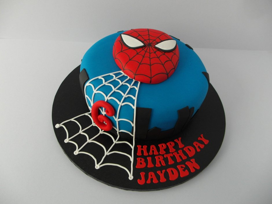 Муссовый торт для мальчика Супергерои
