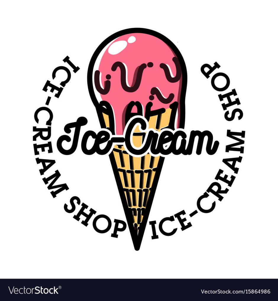 Логотип мороженого английский язык