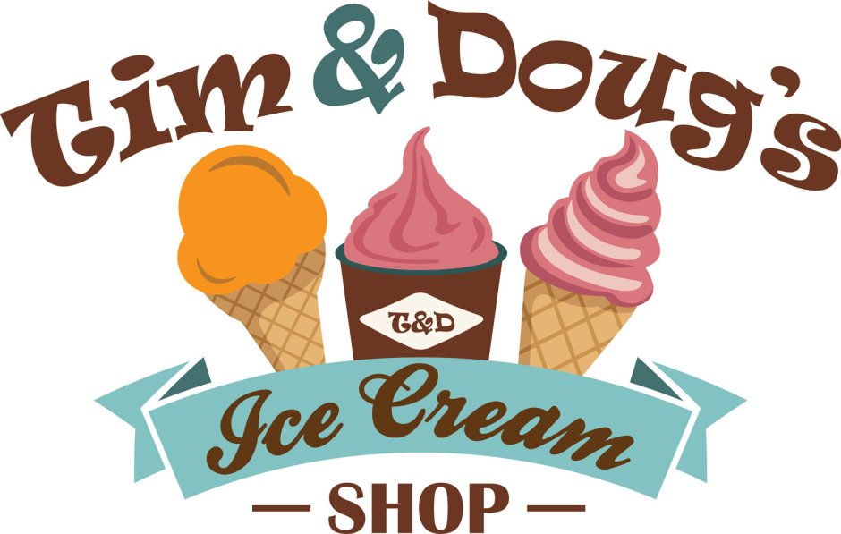 Логотип с мороженым