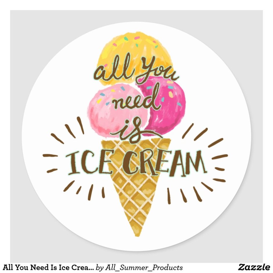 Красивая надпись мороженое