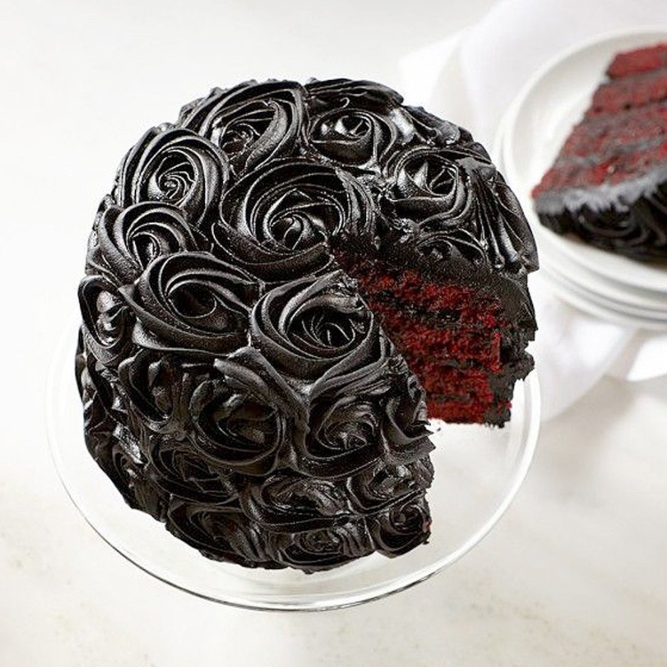 Торт с черным кремом чиз