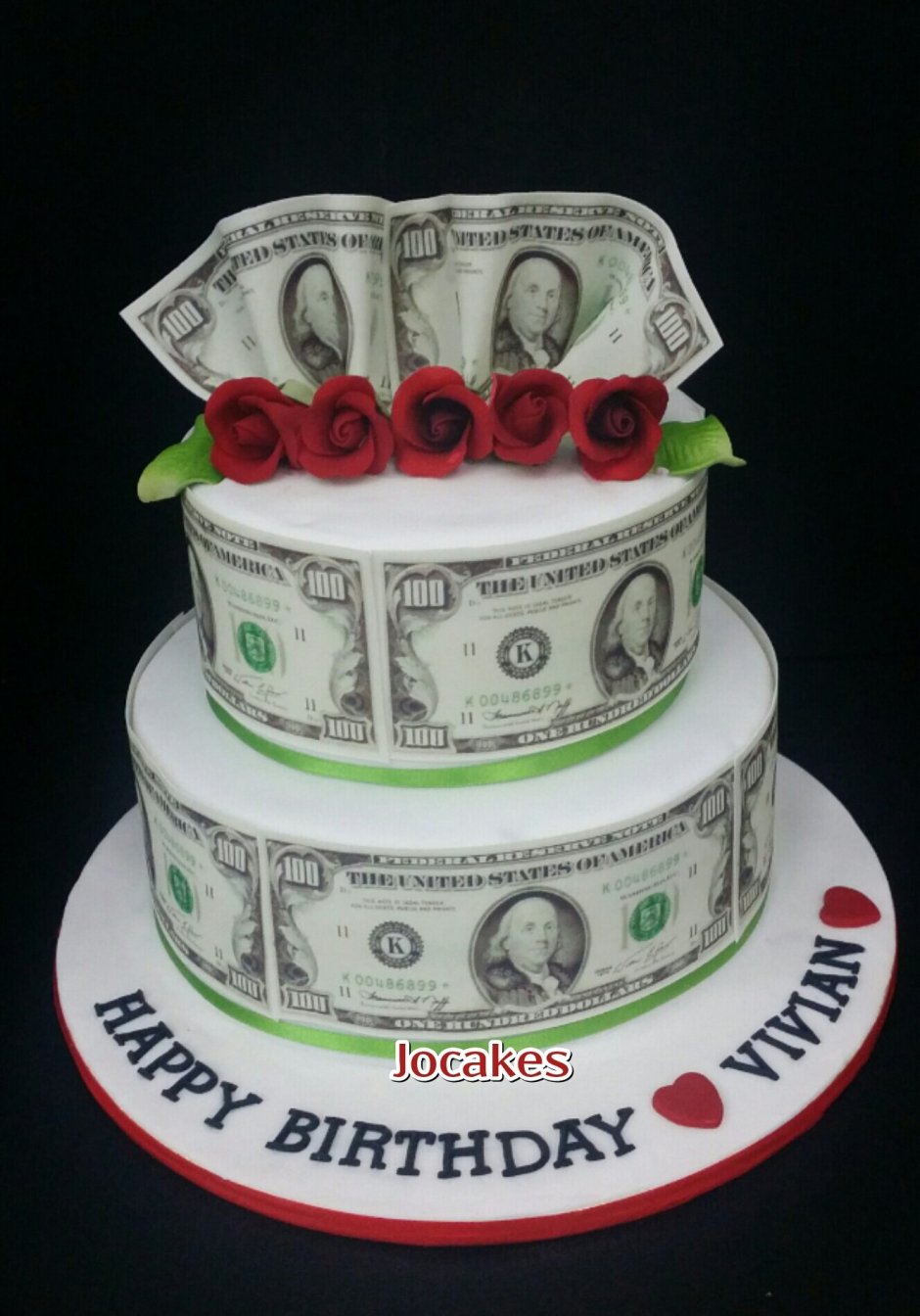 Свадебный денежный торт