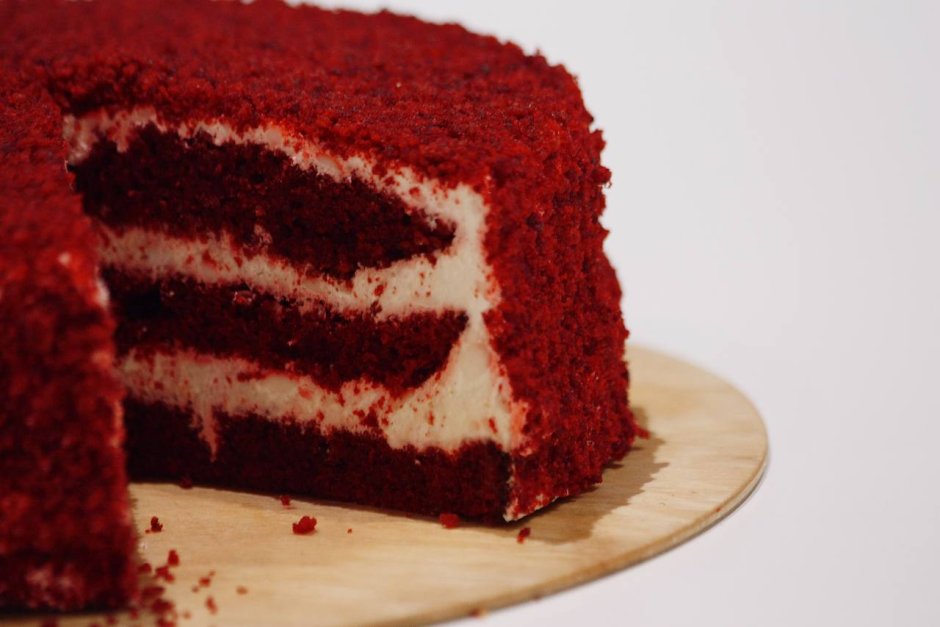 Торт красный бархат квадратный