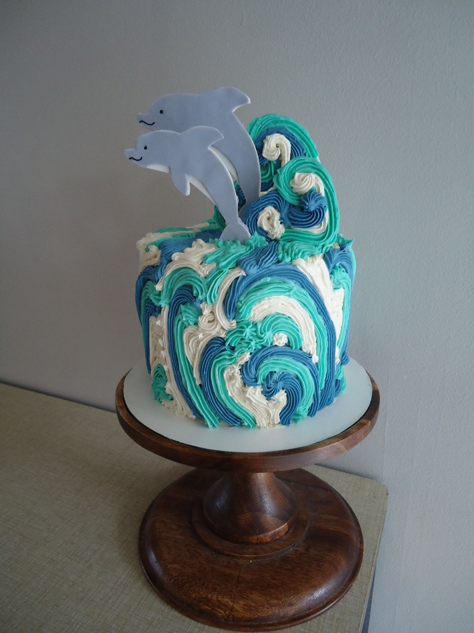 Торт в виде морского конька