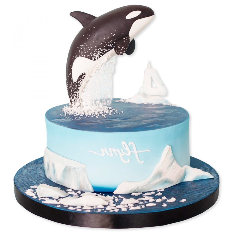 Торт с дельфином для мальчика