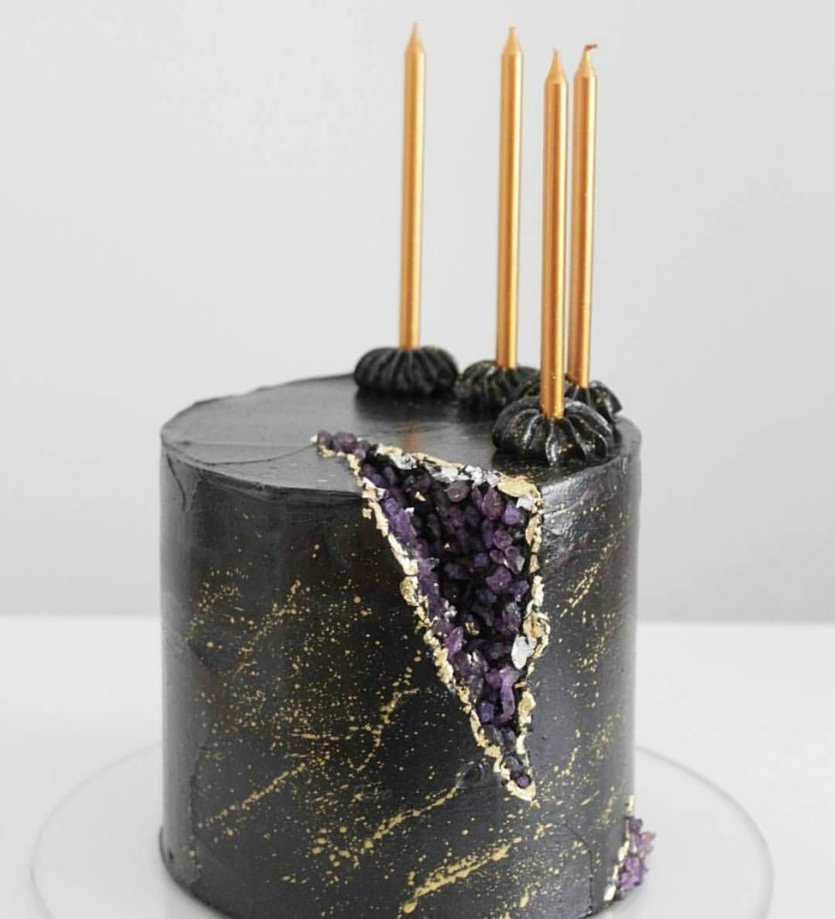 Черный торт с изомальтом