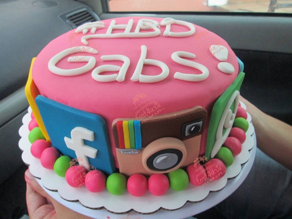 Торт для девочки блогера