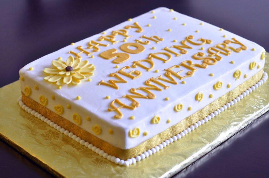 Прямоугольный торт на день рождения