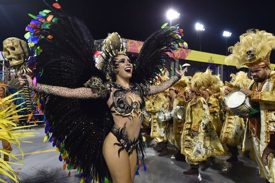 Самба танец Бразилия карнавал