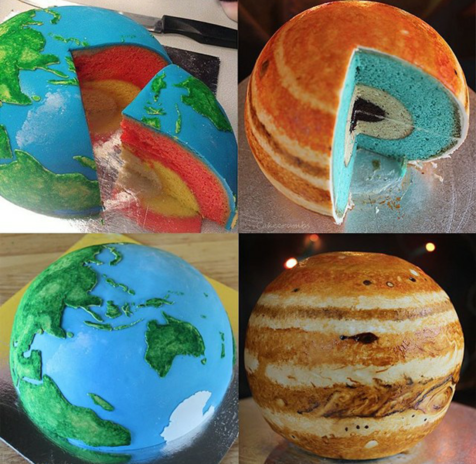Торт в виде планеты