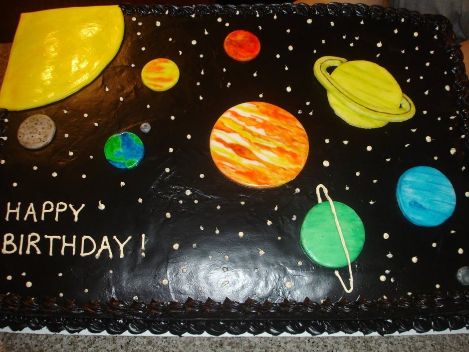 Торт на день космонавтики