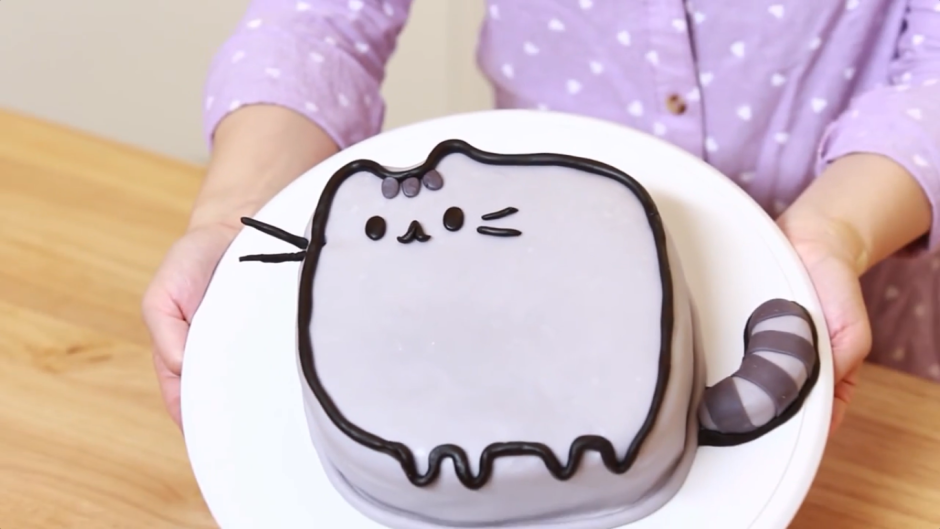 Торт с котом для девочки