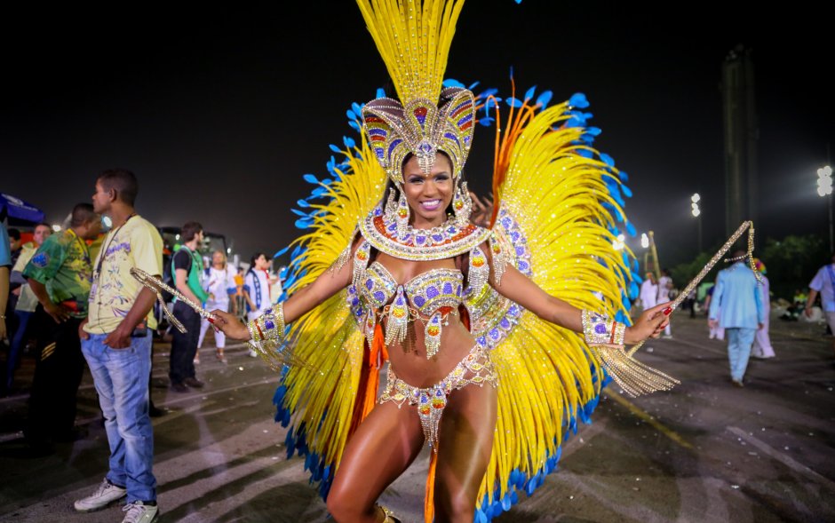 Самба танец Бразилия карнавал