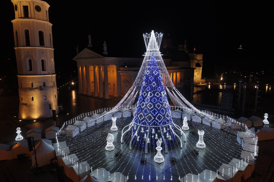 Рождественская елка в Вильнюсе 2020