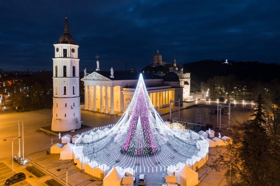 Рождественская елка в Вильнюсе 2020