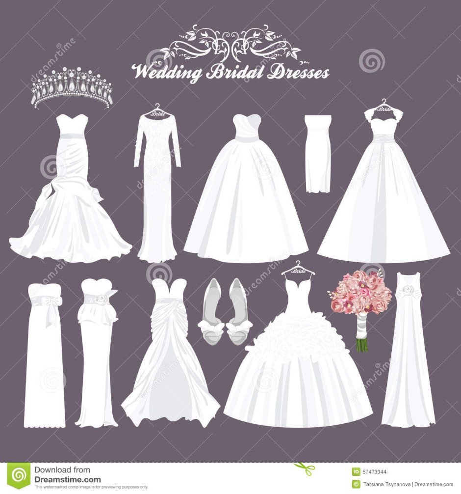 Макет свадебного платья