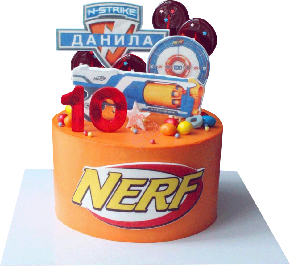 Торт Nerf для мальчика