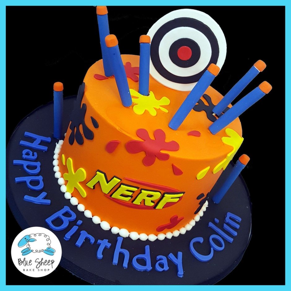 Торт на день рождения НЕРФ