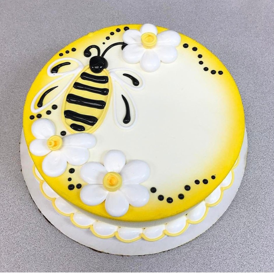 Торт с пчелами реалистичный