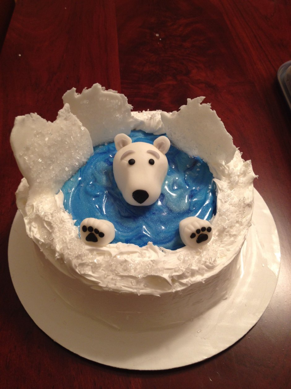 Торт с полярным медведем