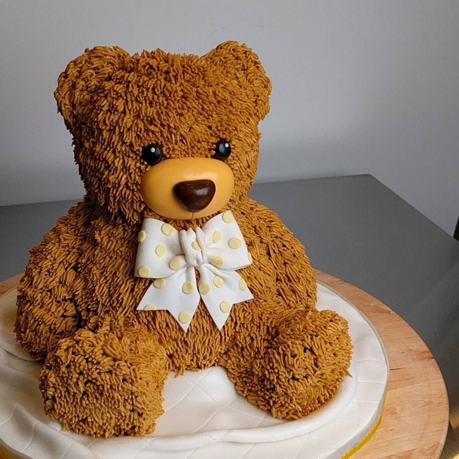 Торт на годик мальчику с медведем