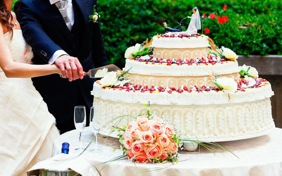Торт на ситцевую свадьбу